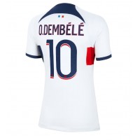 Stroje piłkarskie Paris Saint-Germain Ousmane Dembele #10 Koszulka Wyjazdowej dla damskie 2023-24 Krótki Rękaw